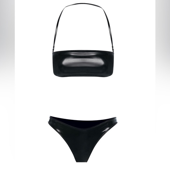 NWT Naked Wardrobe Vinyl Swimsuit - Size M - Picture 2 of 9